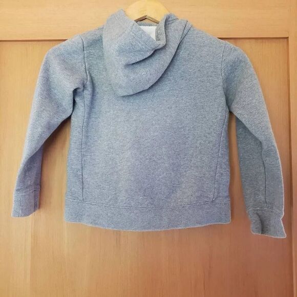 Nike Hoodie Girls Small Gray Pink Spellout Sweatshirt Sweater Hooded Pocket Yout - Picture 4 of 5